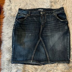 Jean mini skirt